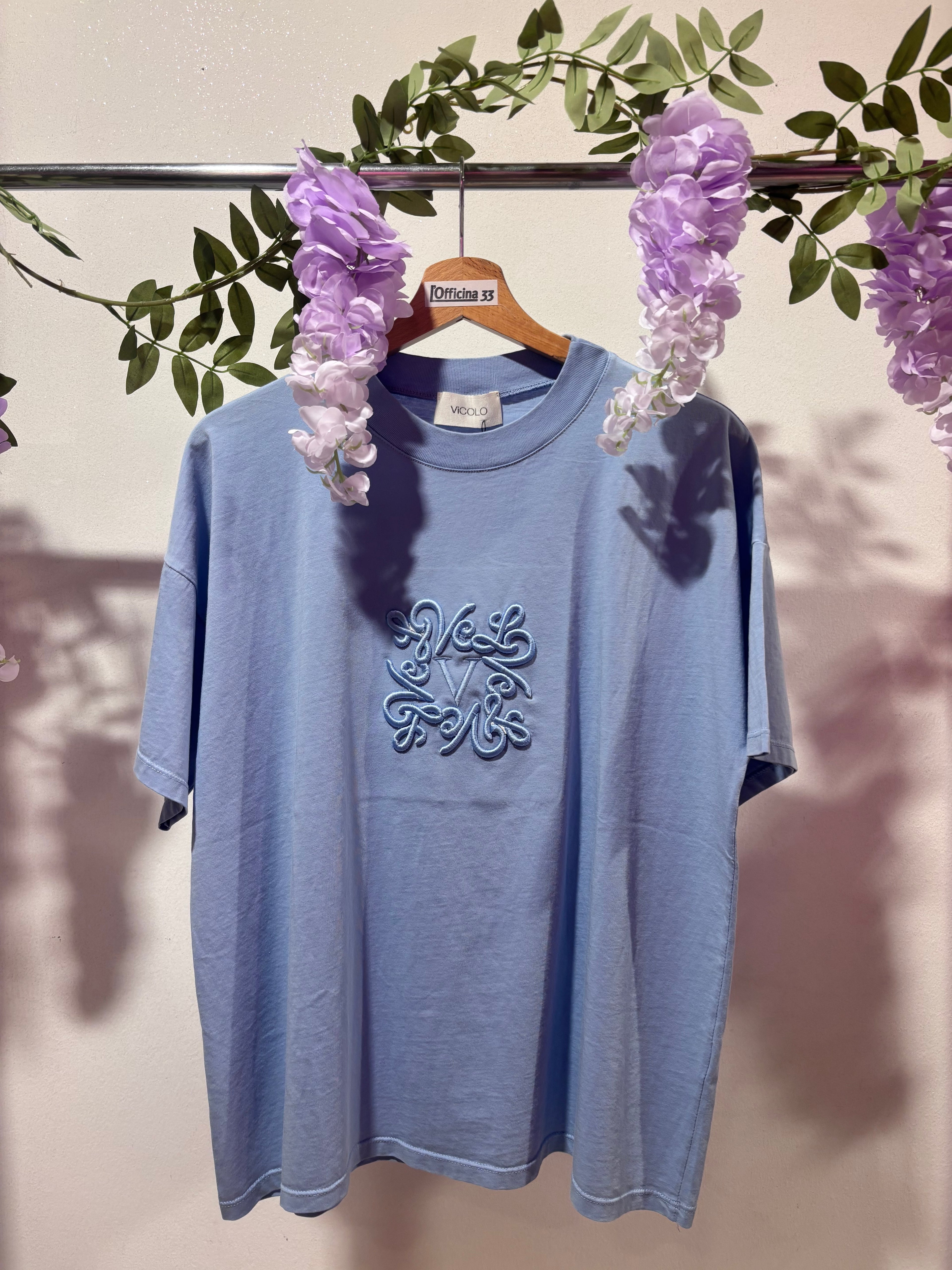 T-shirt vicolo stampa rilievo