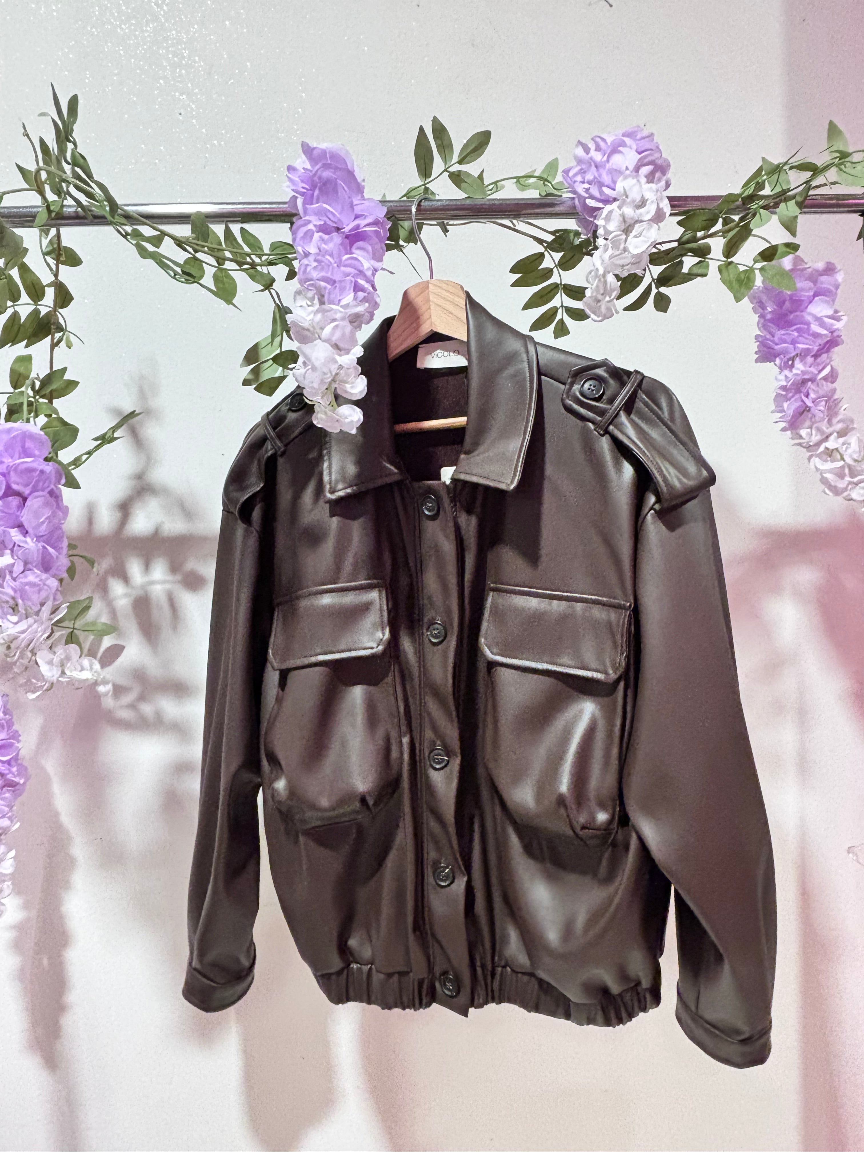 Bomber ecopelle vicolo