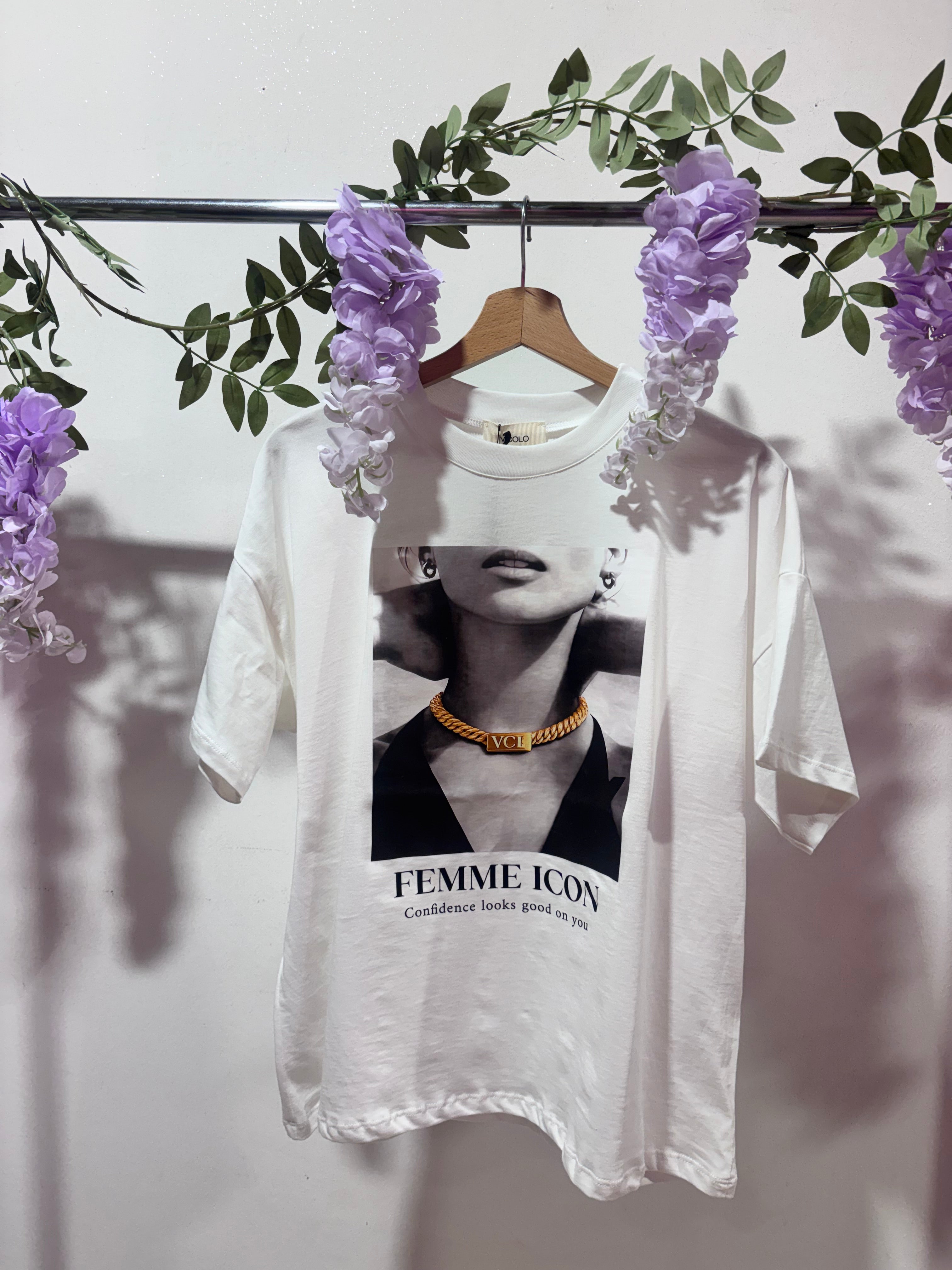 T-shirt donna black and white vicolo